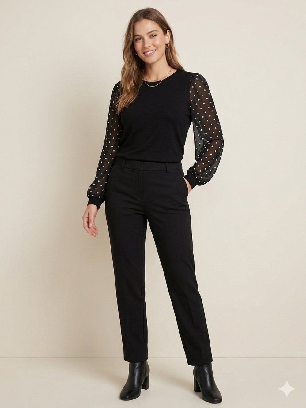 Maurice’s blouse Black Tailored Straight-Women